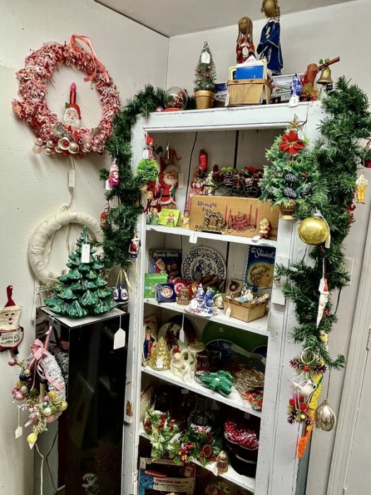 MERRY CHRISTMAS! One room is devoted to vintage Christmas, plus Christmas items are throughout the shop!