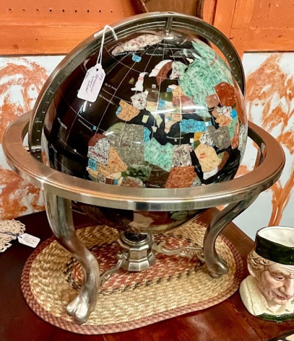 Gemstone world globe