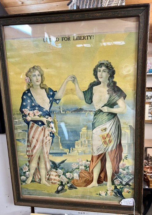 Framed United for Liberty poster